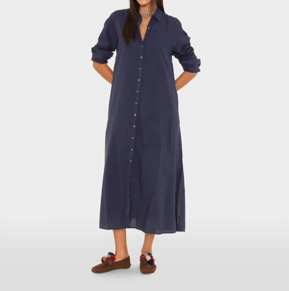 NEW XIRENA boden tailored shirtdress dress in navy